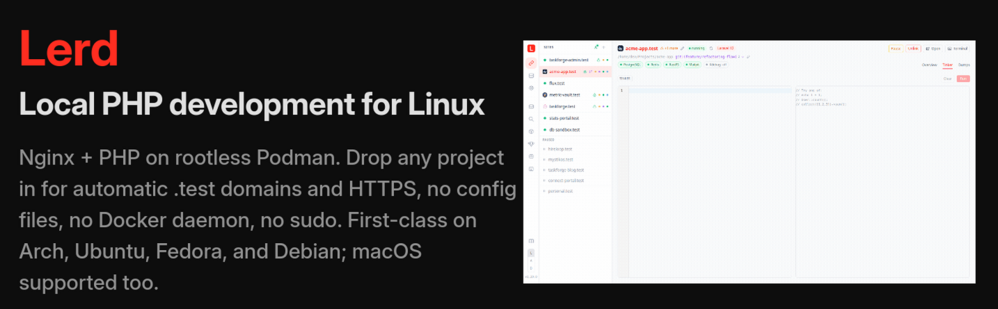 Content Image Bringing the Laravel Herd Experience to Linux with “Lerd”